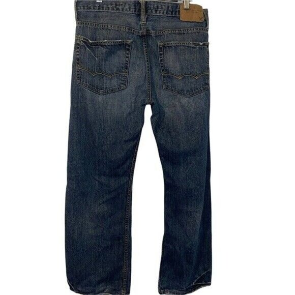 American Eagle Relaxed Fit Denim Blue Jeans Denim Men's Size 32 - Picture 2 of 8